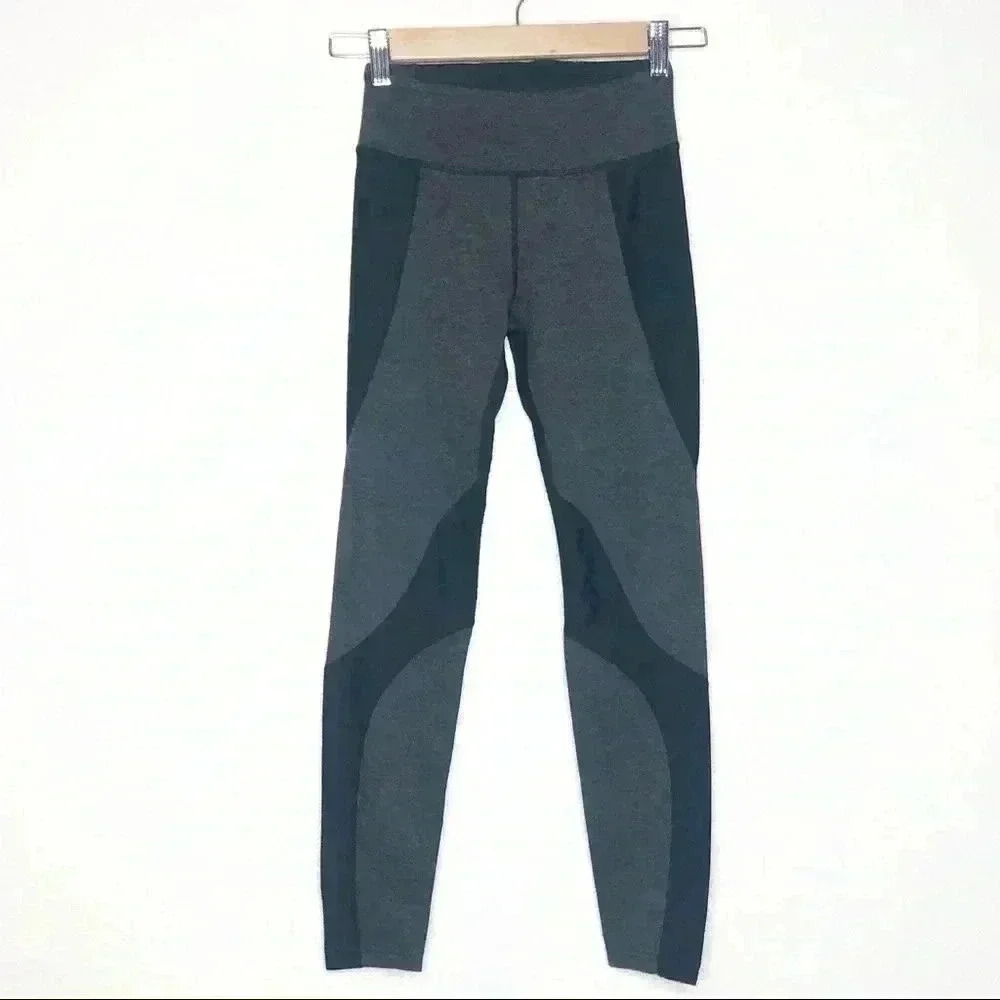 Free People Movement Leggings Womens Size XS Grey Black